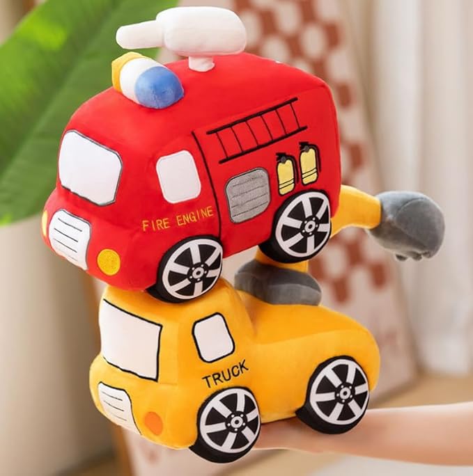 Stuffed Car Plush Pillow Toy CuteTractor