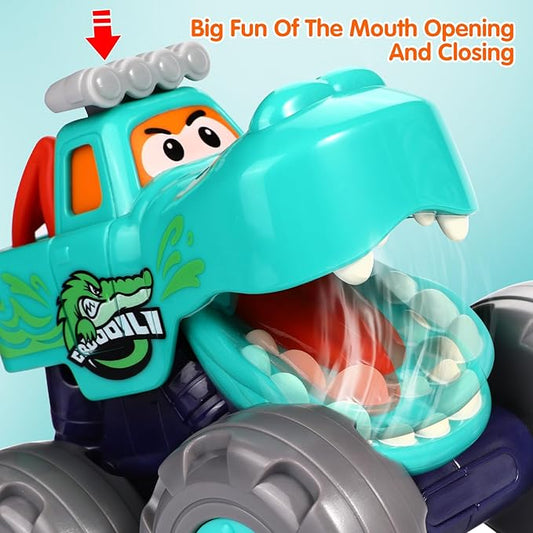 Monster Truck Toys Crocodile Bull Leopard Pull Back Car