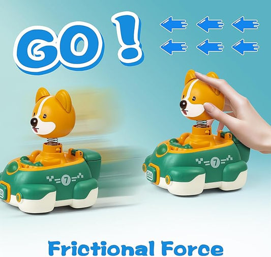 Animal Race Cars, Infant Play Vehicle Set,Car Toys