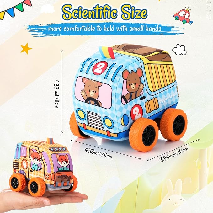 Soft Baby Toy Set Soft Vehicles Toys for Kids