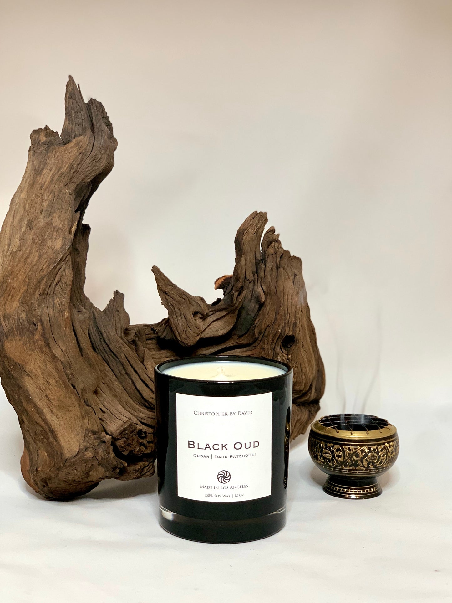 Black Oud - 12 oz 100% Soy Wax Candle