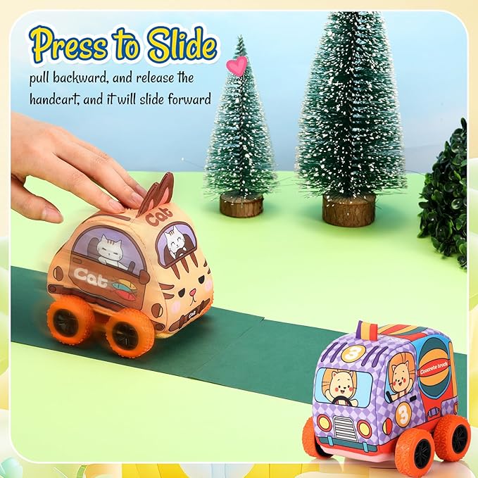 Soft Baby Toy Set Soft Vehicles Toys for Kids