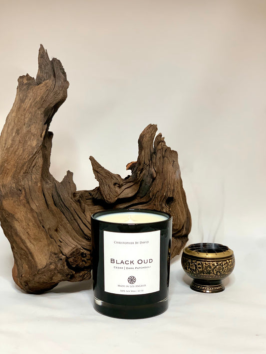 Black Oud - 12 oz 100% Soy Wax Candle